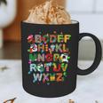ABCs Learning Kindergarten Teacher Christmas Lights Alphabet For Men Women Kids Graphic Print Coffee Mug, novelty gifts, funny gifts