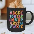 Alphabet A-Z ABC Kids Back To School Pre K Teachers Graphic Print Coffee Mug, novelty gifts, funny gifts