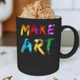Make Art Painter Artist Teacher Artsy Men Women Kids Graphic Print Coffee Mug, novelty gifts, funny gifts