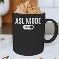 ASL Mode Sign Language Deaf ASL Teacher Graphic Print Coffee Mug, novelty gifts, funny gifts ASL Mode Sign Language Deaf ASL Teacher Graphic Print Coffee Mug, novelty gifts, funny gifts