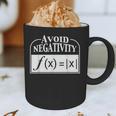 Avoid Negativity Math Teacher Graphic Print Coffee Mug, novelty gifts, funny gifts