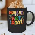 Back To School Hooray It's Art Day Art Teacher Artist Graphic Print Coffee Mug, novelty gifts, funny gifts Back To School Hooray It's Art Day Art Teacher Artist Graphic Print Coffee Mug, novelty gifts, funny gifts