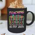 Back To School Retro Teaching Is My Jam 80s Teacher Boombox Graphic Print Coffee Mug, novelty gifts, funny gifts Back To School Retro Teaching Is My Jam 80s Teacher Boombox Graphic Print Coffee Mug, novelty gifts, funny gifts