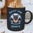 Batty About Books Lover Teacher Librarian Bookish Halloween For Men Women Kids Graphic Print Coffee Mug, novelty gifts, funny gifts