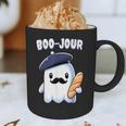 Boo Jour Ghost French Teacher Vintage Teacherlife Groovy Graphic Print Coffee Mug, novelty gifts, funny gifts