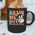Bruh We Out Teacher Retro Last Day Of School Boys Girls Kids Graphic Print Coffee Mug, novelty gifts, funny gifts