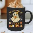 You Can't Scare Me I Teach 2nd Grade Halloween Teacher Ghost Graphic Print Coffee Mug, novelty gifts, funny gifts