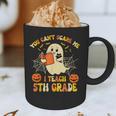 You Can't Scare Me I Teach 5th Grade Teacher Halloween Ghost Graphic Print Coffee Mug, novelty gifts, funny gifts