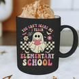 You Can't Scare Me I Teach Elementary School Teacher Spooky Graphic Print Coffee Mug, novelty gifts, funny gifts