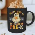 You Can't Scare Me I Teach Pre-K Halloween Teacher Ghost Graphic Print Coffee Mug, novelty gifts, funny gifts