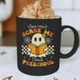 You Can't Scare Me I Teach Preschool Teacher Halloween Ghost Graphic Print Coffee Mug, novelty gifts, funny gifts