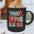 Christmas Coquette Bow Teacher Teach Love Inspire Graphic Print Coffee Mug, novelty gifts, funny gifts