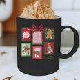 Christmas Teacher Stamps Graphic Print Coffee Mug, novelty gifts, funny gifts