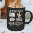Communication Looks Different For Everyone SPED Teacher ASD Graphic Print Coffee Mug, novelty gifts, funny gifts Communication Looks Different For Everyone SPED Teacher ASD Graphic Print Coffee Mug, novelty gifts, funny gifts