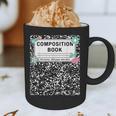 Composition Book Notebook Teachers Matching Group Halloween Graphic Print Coffee Mug, novelty gifts, funny gifts
