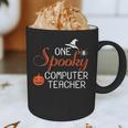 Computer Teacher Halloween Spooky Men Women Kids Graphic Print Coffee Mug, novelty gifts, funny gifts