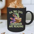 All The Cool Dragons Are Reading Dragon Teacher Graphic Print Coffee Mug, novelty gifts, funny gifts