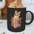 Coquette Music Note Patchwork Ghost Music Teacher Halloween Graphic Print Coffee Mug, novelty gifts, funny gifts