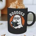 Cute Ghost Book Reading Books Lover Retro Halloween Teacher Graphic Print Coffee Mug, novelty gifts, funny gifts