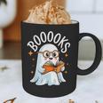 Cute Ghost Reading Book Librarian Teacher Halloween Costume Graphic Print Coffee Mug, novelty gifts, funny gifts