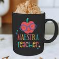 Cute Maestra Teacher Graphic Print Coffee Mug, novelty gifts, funny gifts