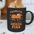 Cute Thanksgiving Teacher Thankful For My Sweetie Pies Mom Graphic Print Coffee Mug, novelty gifts, funny gifts