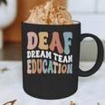 Deaf Dream Team Education Deaf Education Teacher Graphic Print Coffee Mug, novelty gifts, funny gifts Deaf Dream Team Education Deaf Education Teacher Graphic Print Coffee Mug, novelty gifts, funny gifts