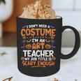 I Don't Need a Costume I'm An Art Teacher Retro Halloween Graphic Print Coffee Mug, novelty gifts, funny gifts