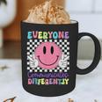 Everyone Communicates Differently Autism Awareness Teacher Graphic Print Coffee Mug, novelty gifts, funny gifts