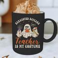 Exhausted Daycare Teacher Is My Costume Halloween Ghost Fun For Men Women Graphic Print Coffee Mug, novelty gifts, funny gifts