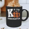 Fall Kindergarten Teacher K Is For Buffalo Plaid Pumpkin Graphic Print Coffee Mug, novelty gifts, funny gifts Fall Kindergarten Teacher K Is For Buffalo Plaid Pumpkin Graphic Print Coffee Mug, novelty gifts, funny gifts