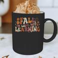 Fall In Love With Learning Autum Thanksgiving Teacher Kids Graphic Print Coffee Mug, novelty gifts, funny gifts