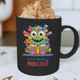 Feed The Reading Monster Halloween Teacher Graphic Print Coffee Mug, novelty gifts, funny gifts