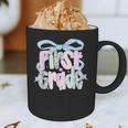 First Grade Coquette Bow Girls Teacher Team 1st Grade Squad Graphic Print Coffee Mug, novelty gifts, funny gifts First Grade Coquette Bow Girls Teacher Team 1st Grade Squad Graphic Print Coffee Mug, novelty gifts, funny gifts