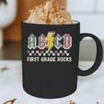 First Grade Rocks Teachers Back To School ABCD Rock Students Graphic Print Coffee Mug, novelty gifts, funny gifts First Grade Rocks Teachers Back To School ABCD Rock Students Graphic Print Coffee Mug, novelty gifts, funny gifts