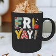 Fri Yay Teacher Happy Friday Friyay Weekend Back To School Graphic Print Coffee Mug, novelty gifts, funny gifts