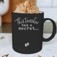 Fun Pregnant Teacher Announcement Idea- Footprints On Tummy Graphic Print Coffee Mug, novelty gifts, funny gifts Fun Pregnant Teacher Announcement Idea- Footprints On Tummy Graphic Print Coffee Mug, novelty gifts, funny gifts