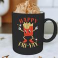 Fun Teacher Happy Fri Yay French Fries Friday Lovers Graphic Print Coffee Mug, novelty gifts, funny gifts