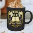 Grammar Police To Serve And Correct English Teacher Graphic Print Coffee Mug, novelty gifts, funny gifts Grammar Police To Serve And Correct English Teacher Graphic Print Coffee Mug, novelty gifts, funny gifts