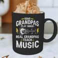 Some Grandpas Play Bingo Real Grandpas Teach Music Teacher Graphic Print Coffee Mug, novelty gifts, funny gifts