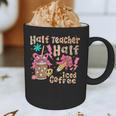 Half Teacher Half Iced Coffee Back To School Graphic Print Coffee Mug, novelty gifts, funny gifts Half Teacher Half Iced Coffee Back To School Graphic Print Coffee Mug, novelty gifts, funny gifts