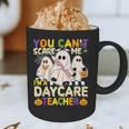 Halloween You Can't Scare Me I'm a Daycare Teacher Ghost Graphic Print Coffee Mug, novelty gifts, funny gifts