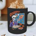 Halloween Skeleton Geography Teacher Pumpkin Bats Classroom Graphic Print Coffee Mug, novelty gifts, funny gifts Halloween Skeleton Geography Teacher Pumpkin Bats Classroom Graphic Print Coffee Mug, novelty gifts, funny gifts