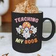 Halloween Teacher Teaching My Boos Costume Teacher Men Women Graphic Print Coffee Mug, novelty gifts, funny gifts