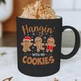 Hangin With My Cookies Gingerbread Women Christmas Teacher Graphic Print Coffee Mug, novelty gifts, funny gifts