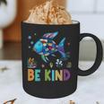 Happy First Day Of School Fish Rainbows Teacher Be Kind Graphic Print Coffee Mug, novelty gifts, funny gifts