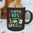 Happy First Day Of School Teacher Back To School Student Graphic Print Coffee Mug, novelty gifts, funny gifts Happy First Day Of School Teacher Back To School Student Graphic Print Coffee Mug, novelty gifts, funny gifts