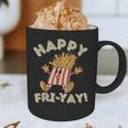 Happy Fri Yay Retro French Fries Friday Lovers Fun Teacher Graphic Print Coffee Mug, novelty gifts, funny gifts Happy Fri Yay Retro French Fries Friday Lovers Fun Teacher Graphic Print Coffee Mug, novelty gifts, funny gifts