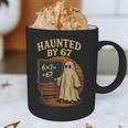 Haunted By 67 Ghost Math Joke Student Halloween Nerd Teacher Graphic Print Coffee Mug, novelty gifts, funny gifts