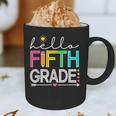Hello Fifth Grade Teacher Student 5th Grade Back To School Graphic Print Coffee Mug, novelty gifts, funny gifts